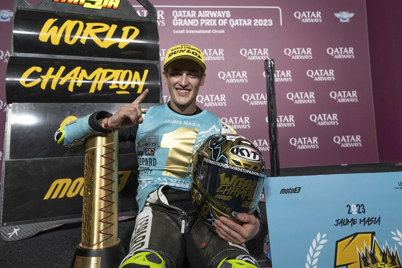 JAUME MASIÀ IS THE NEW 2023 MOTO3 WORLD CHAMPION