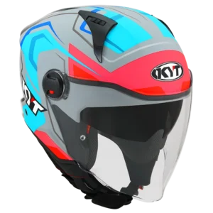 Y6DCX006 - KYT D CITY OVERTECH - MATT ASPHALT GREY BLUE