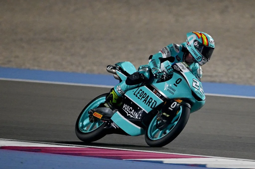 David Almansa, race in Moto 3 Qatar 2025