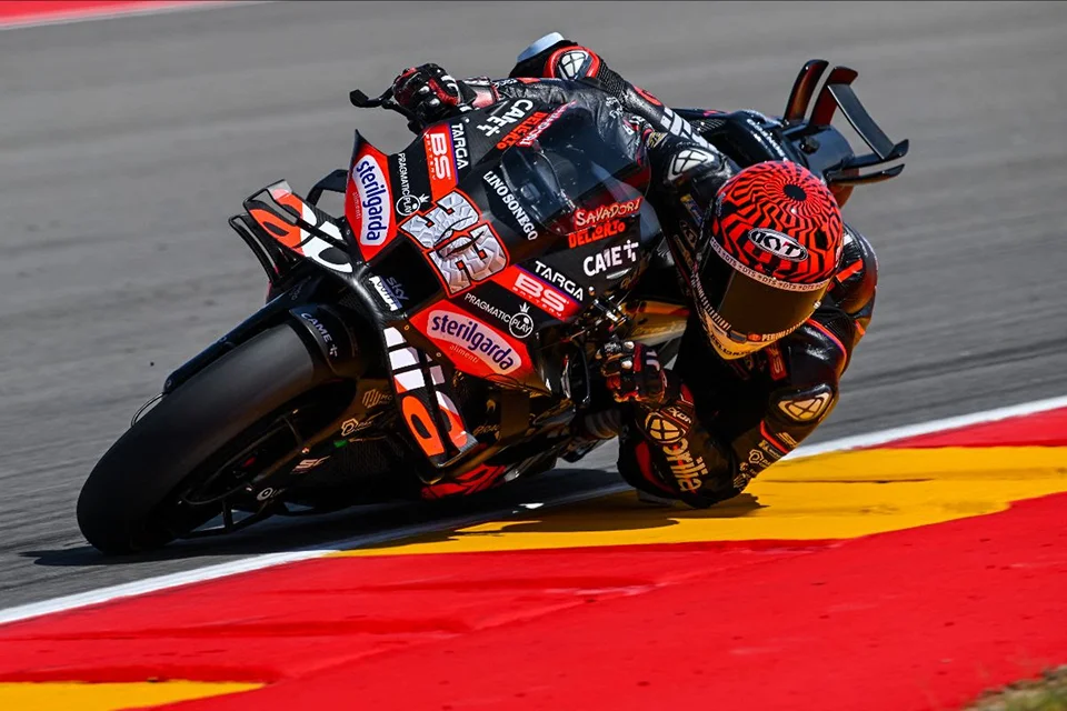 Lorenzo Savadori race in Aragon GP 2025