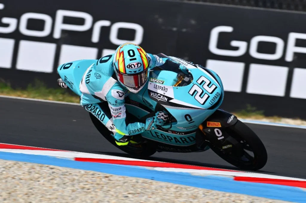 David Almansa racing at HungarianGP 2025