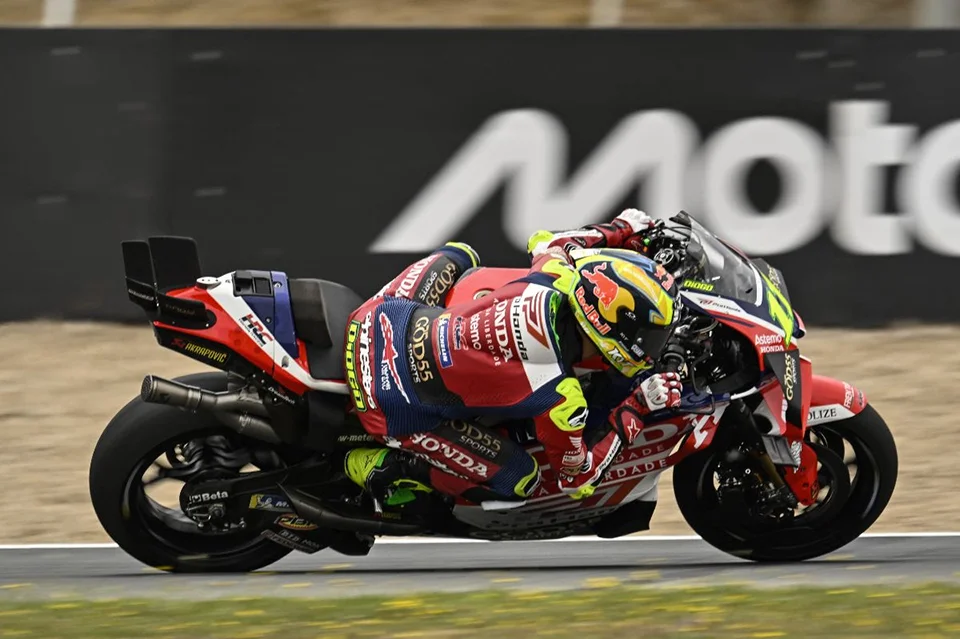 Diogo Moreira racing in Spanish GP 2026