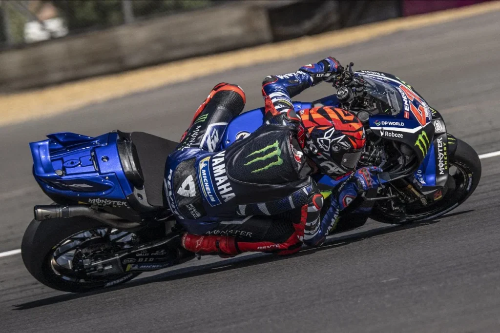 Augusto Fernandez racing on British GP 2026