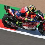 Diogo Moreira racing on British GP 2026